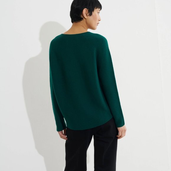 CHRISTIAN WIJNANTS turquoise Kopan Wholegarment round neck wool sweater - Picture 7 of 8